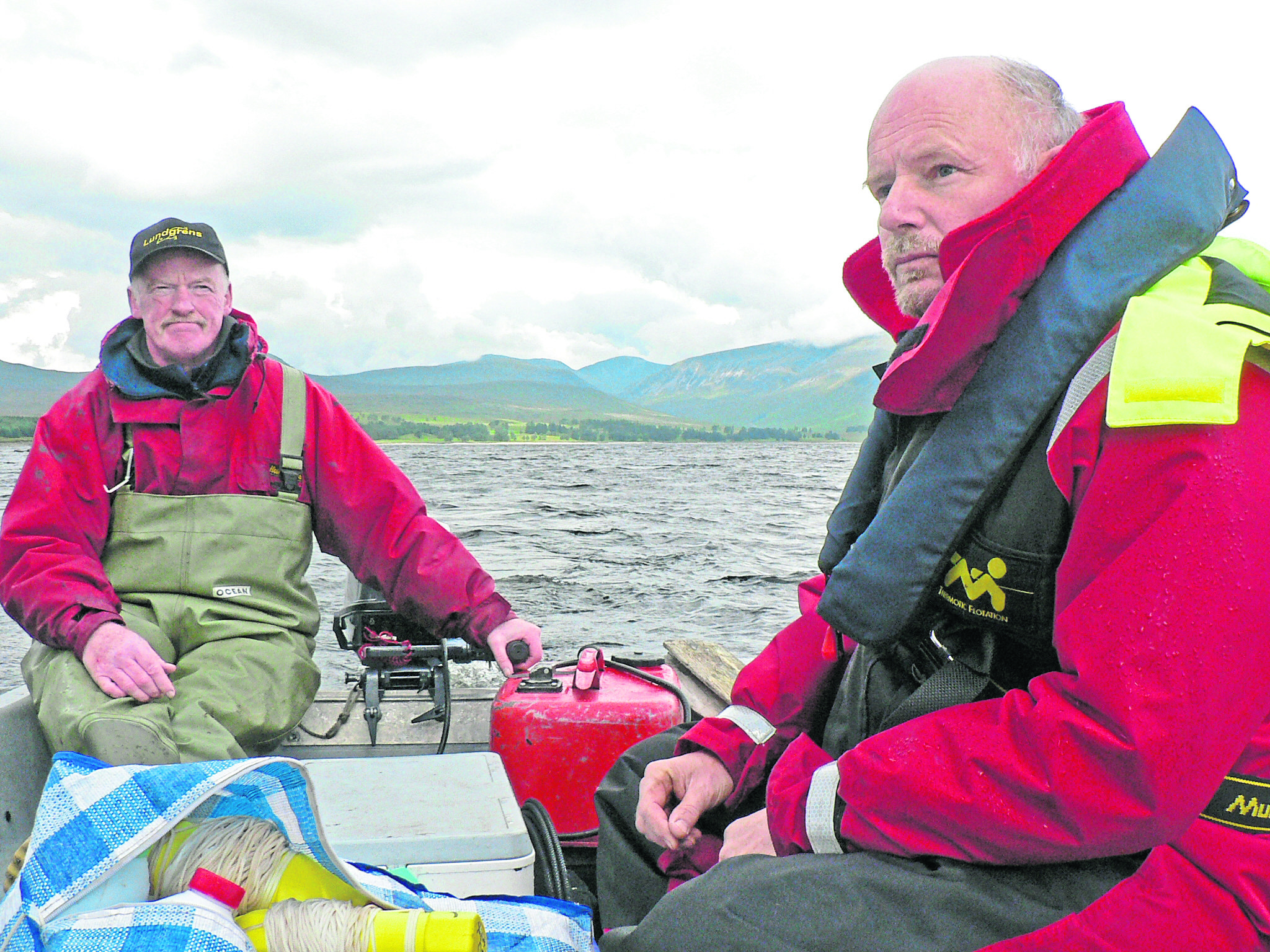 Ron Greer, Scottish Fisheries Ecologist and Eric Verspoor.