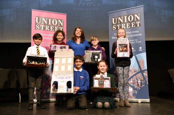 City school children have been involved in a project designing their ideal shops for Union Street.
