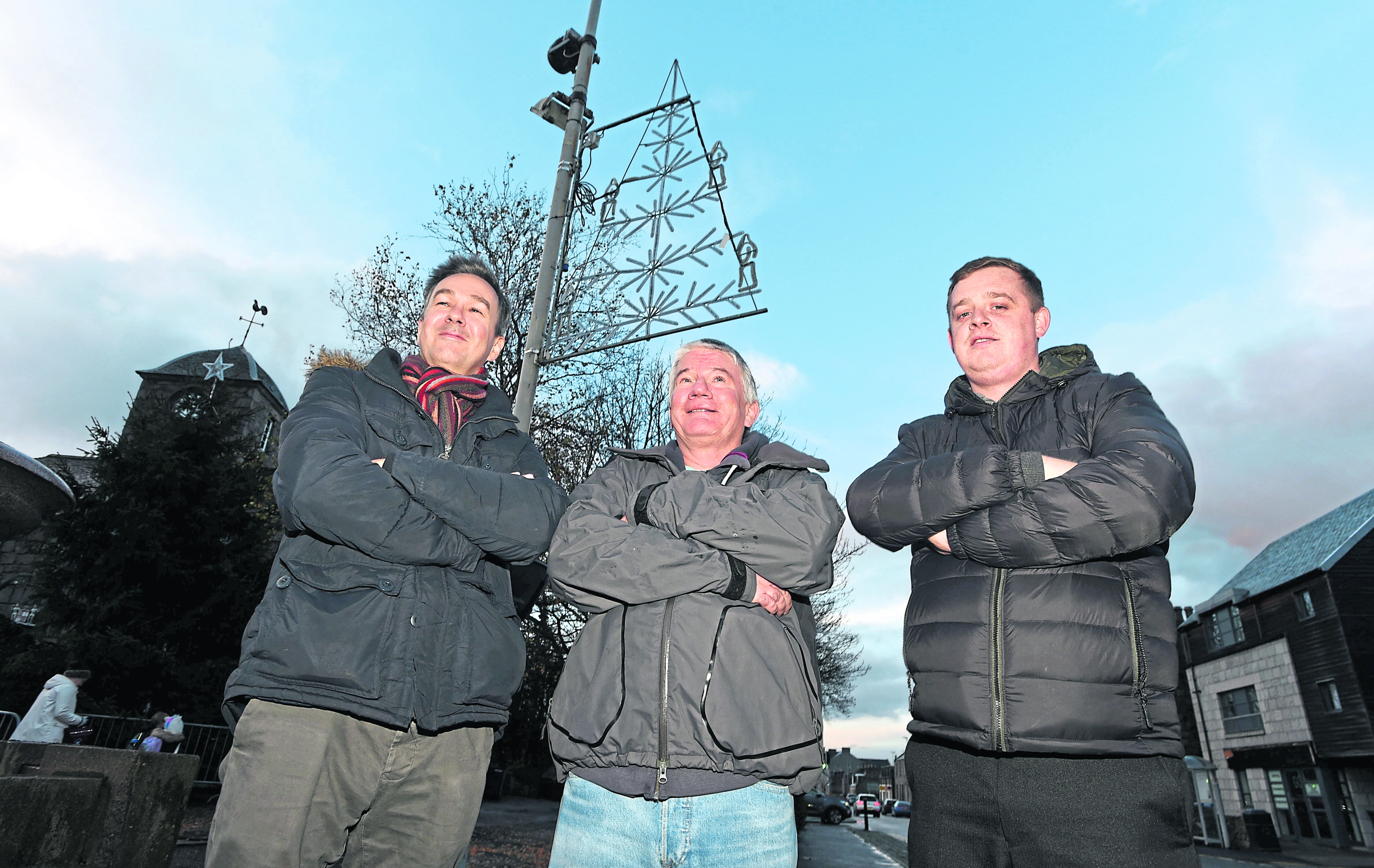 Members of the fundraising committee from left, Kevin Williamson, Nick Dorrington and Steve MacDonald.