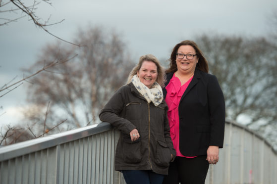 Moray Council's communities committee chairwoman Louise Laing and convener Shona Morrison.