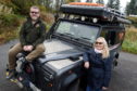 Angela Brown and partner Dave Spinks have recently completed a 200 day, 26 country trip of more than 24,000 miles from Newtonhill to Mongolia in a 2001 Land Rover Defender 90 (Picture by Kenny Elrick)
