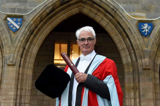 Former Chancellor of the Exchequer Alistair Darling, received an honorary degree.