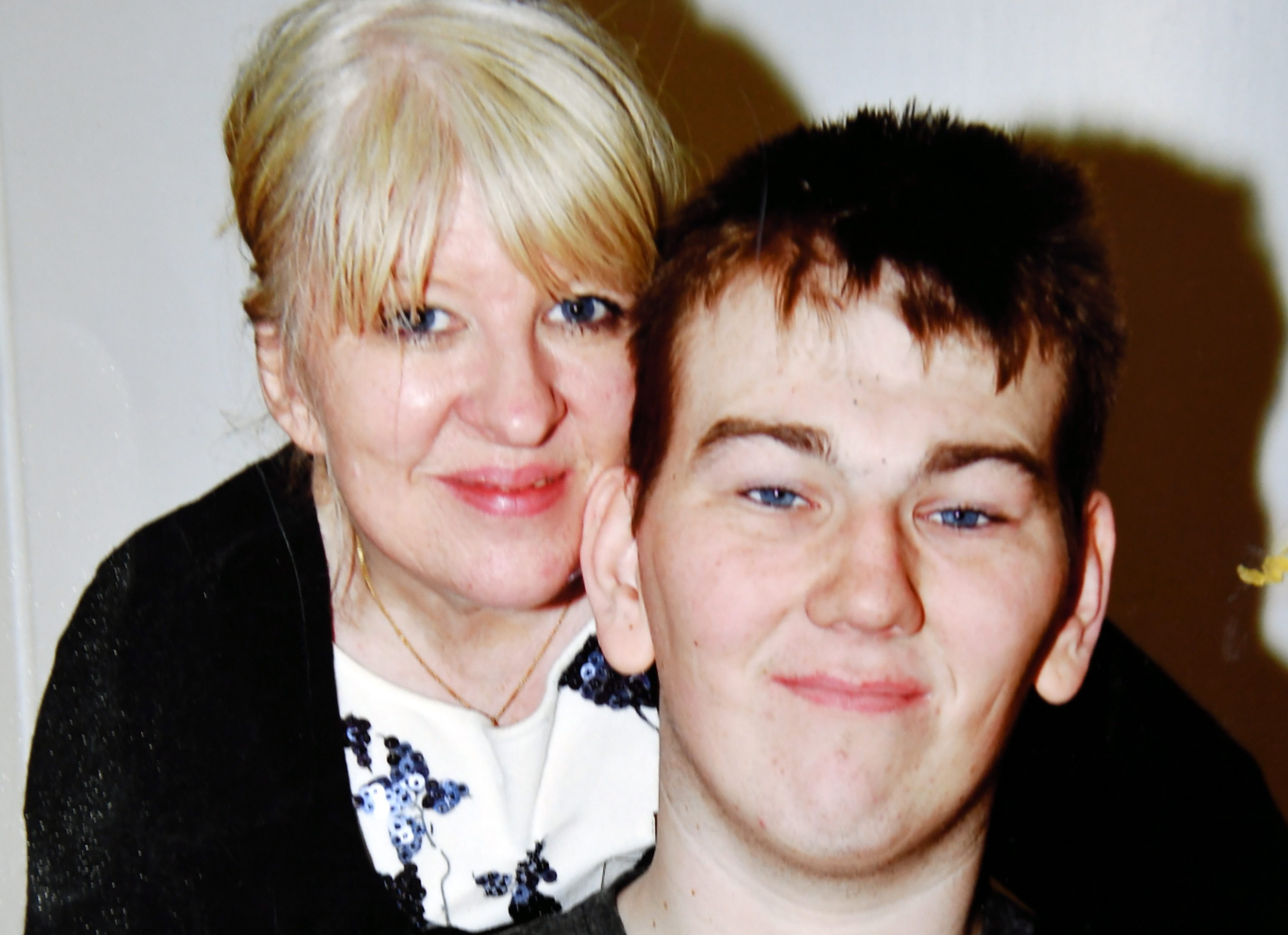 Tracey Gibbon and her son Kyle.