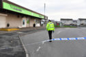 The scene outside the Co-op on Buchan Road, Fraserburgh.
Pictures by Duncan Brown