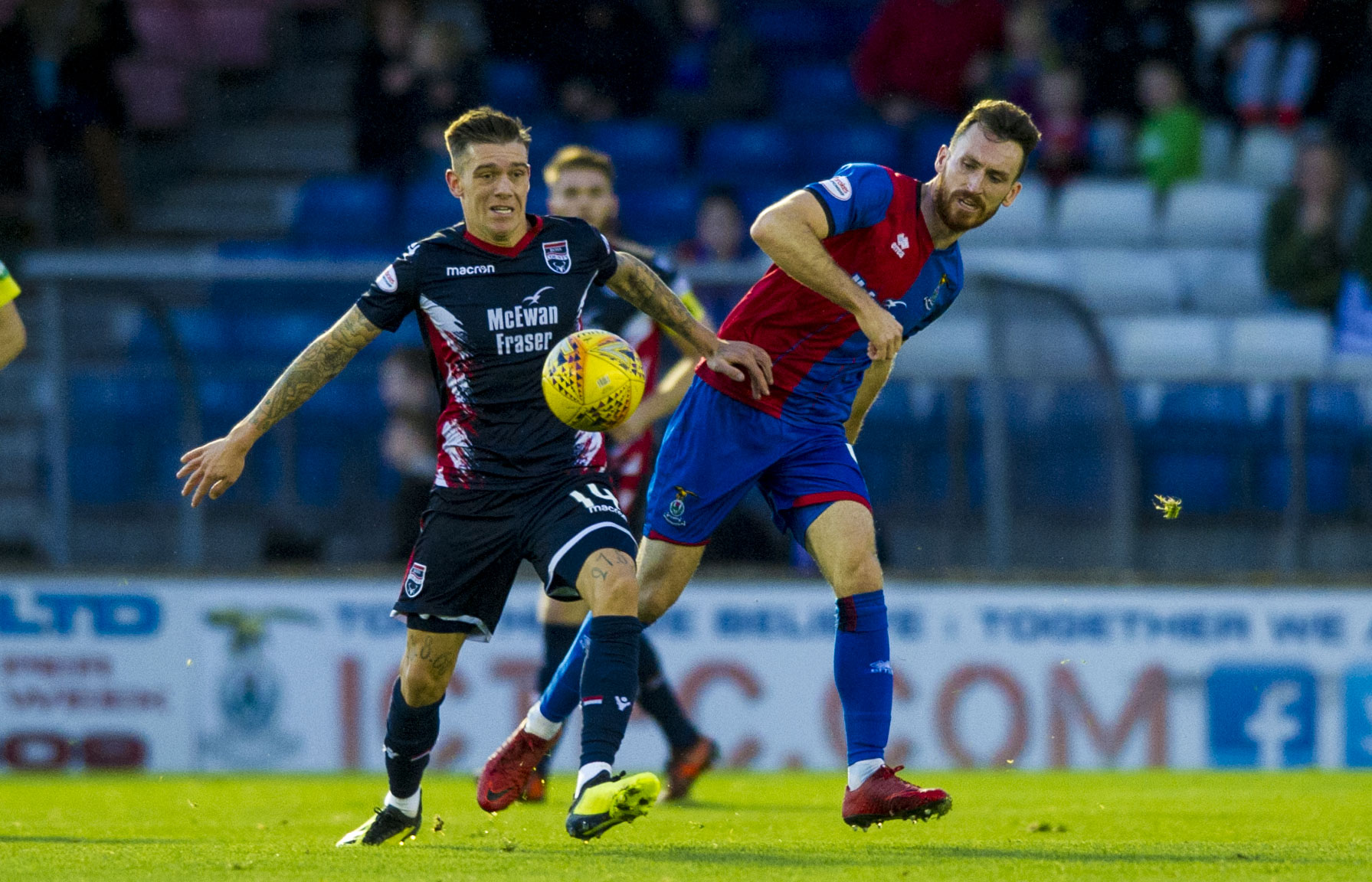 Joe Chalmers is set to start for Caley Thistle at left-back.