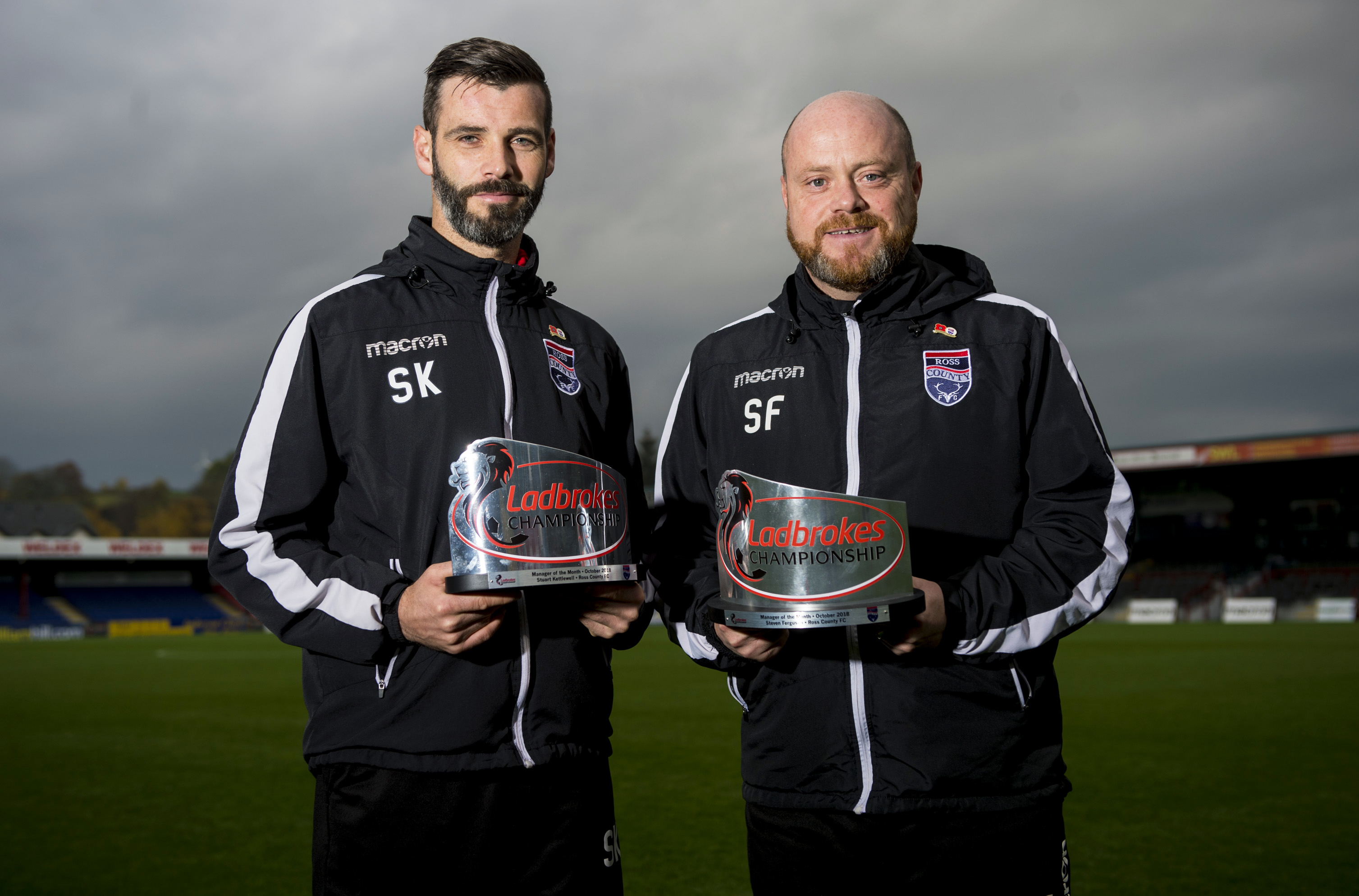 Ross County co-managers Stuart Kettlewell and Steven Ferguson.