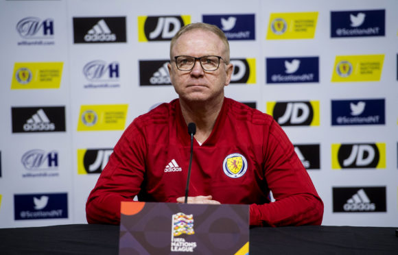 Scotland national team coach Alex McLeish.