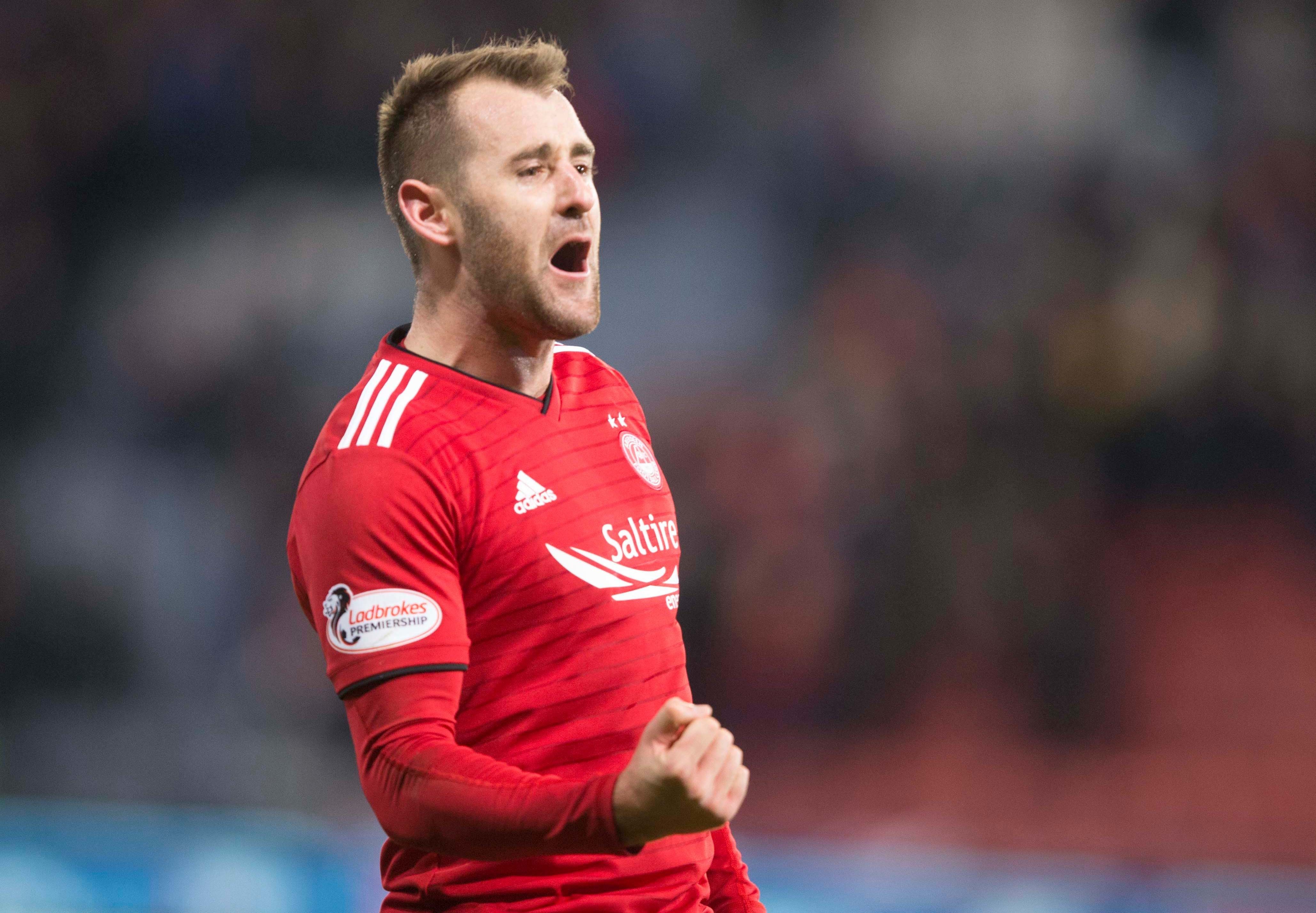 Niall McGinn scored 21 goals for the Dons as a centre forward during the 2012-13 campaign.