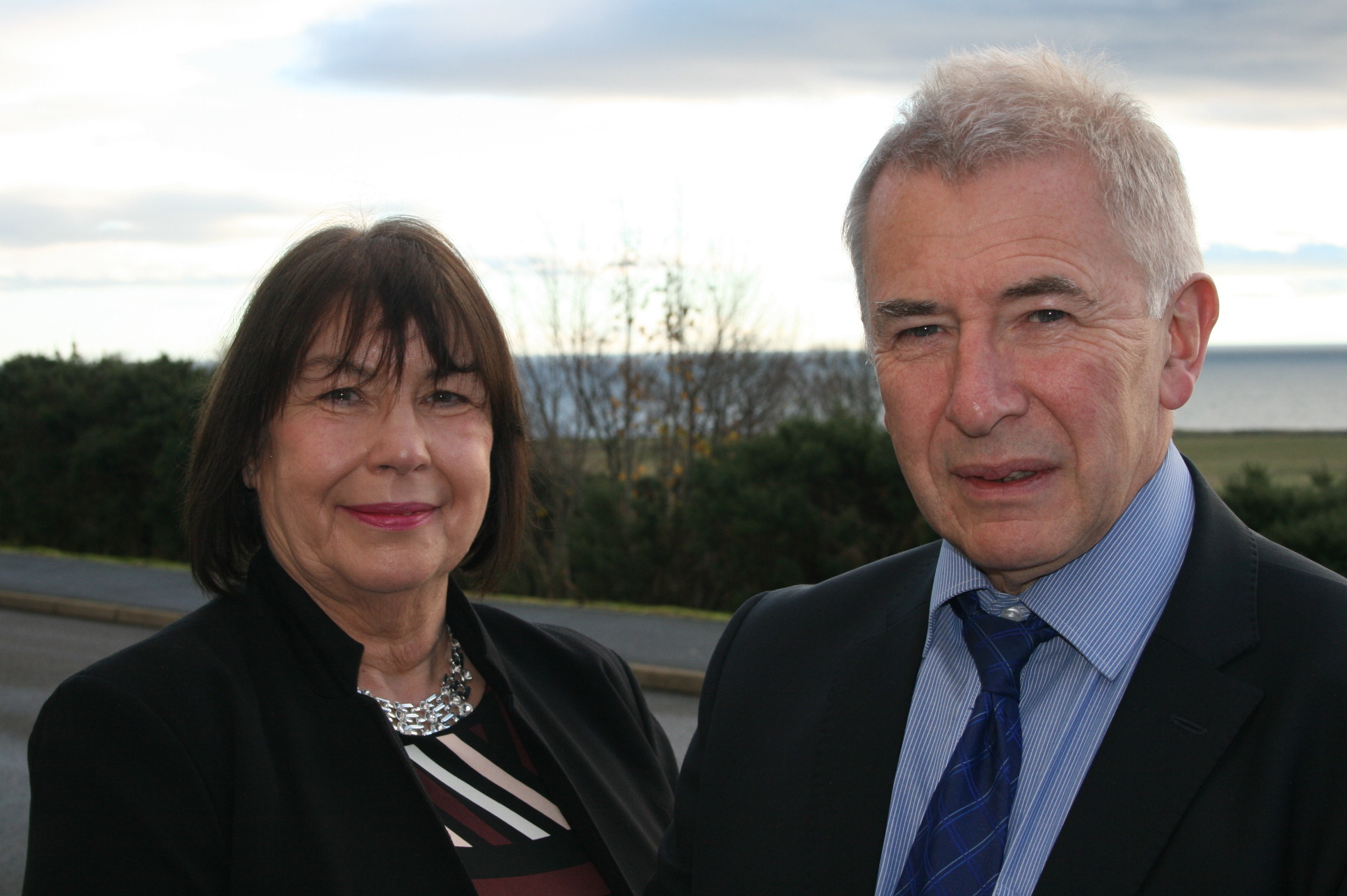 Sutherland councillors Linda Munro and Richard Gale, who takes over from Mrs Munro as chairman of Sutherland County Committee
