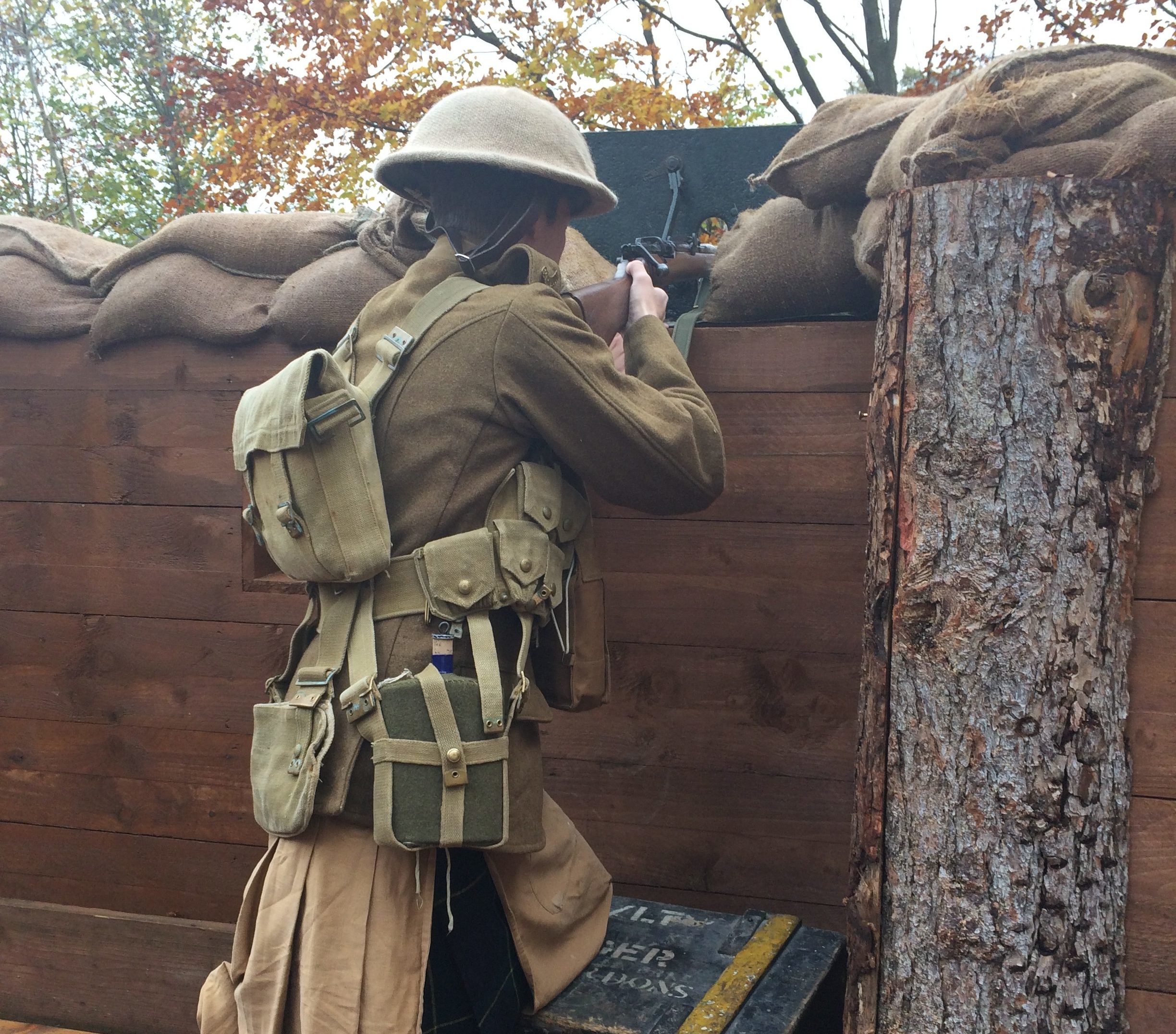 A recreation of a WW1 trench has been built at the Gordon Highlanders Museum.