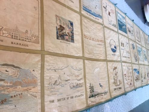 The tapestry was created by Denmouth SWRI members in the 1940s.