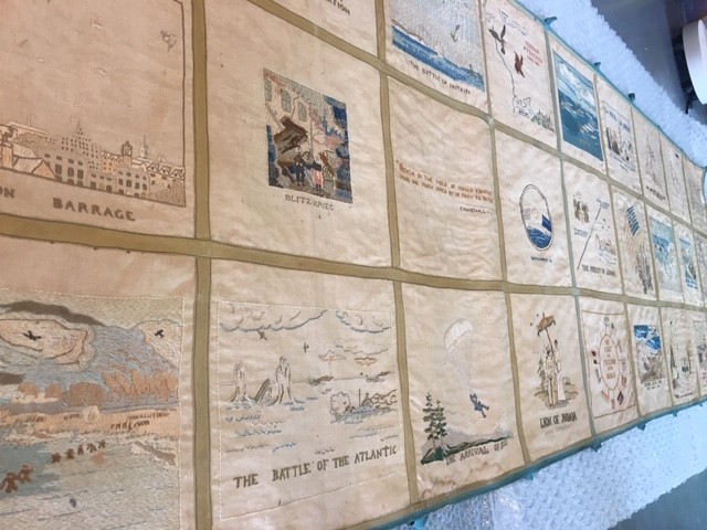 The tapestry was created by Denmouth SWRI members in the 1940s.