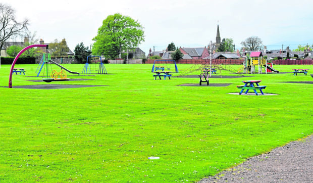 Pictured is Laurencekirk Memorial Park.