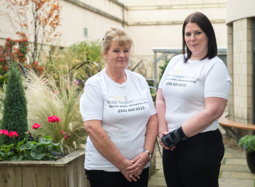 Liz Kirwan and Jill Munro are both service delivery officers for Victim Support Scotland in Moray.