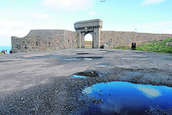 The car park at the Torry Battery, Aberdeen.

Picture by Darrell Benns