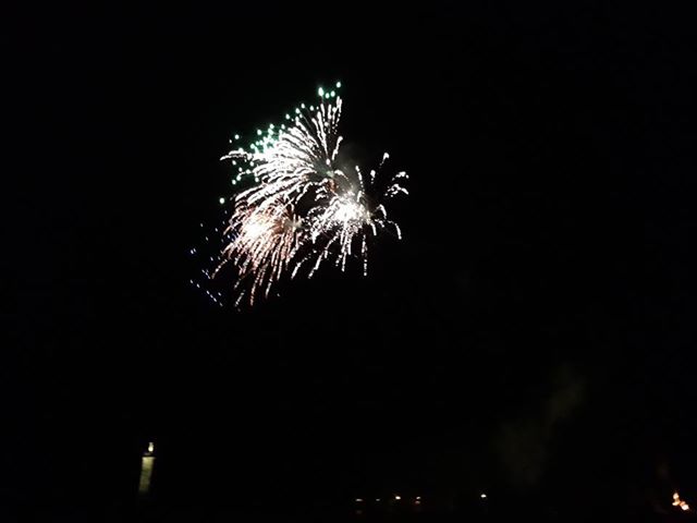 The fireworks at Glenfinnan.