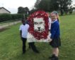 Middleton Park School pupils with their 'Lion of Courage' artwork