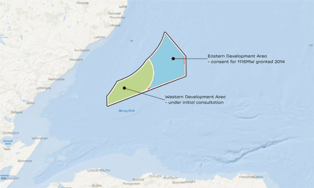 Moray East and West windfarm plans.