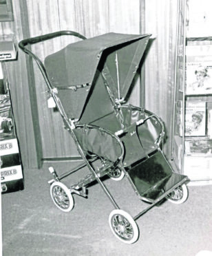 Police issued this image of the pram last month.