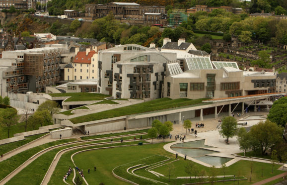 Activists have pitched their tents in Holyrood's grounds