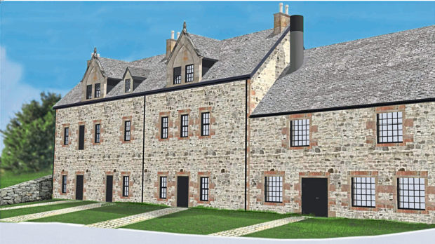 Artist impression of the gin distillery at Ardross.