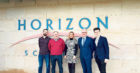 From left, Wayne McNicoll, Stewart Macdonald, Lynn Stewart, John Innes and Harry Stag, of Moray-based Fibre 1.
