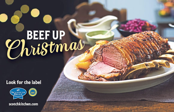 The campaign encourages shoppers to buy Scotch Beef for the festive period.