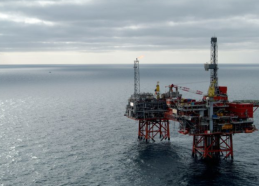 Chevron's North Sea Captain platforms.