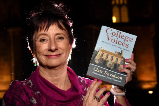 Clare Davidson with the novel