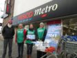 Fort William Greenpeace volunteers encourage shoppers to take supermarkets’ plastic waste into their own hands, as part of a campaign to end ocean plastic pollution