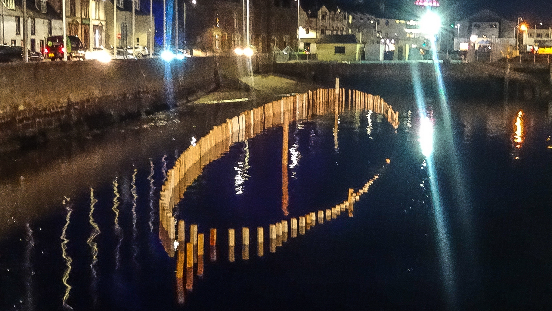 Stornoway Port Authority created the wooden monument in December  in tribute to those lost during the Iolaire disaster.