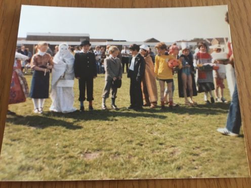 Jon S Baird and Steven Morgan dressed up as Laurel and Hardy, aged nine.