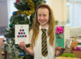 Jess Pick designed the winning entry for Richard Lochhead MSP's Christmas card competition to support Abbie's Sparkle Foundation.