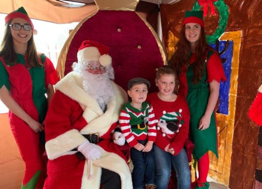 Santa paid a visit to Kyle of Lochalsh lifeboat station