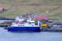 The ferry at Vidlin, Shetland