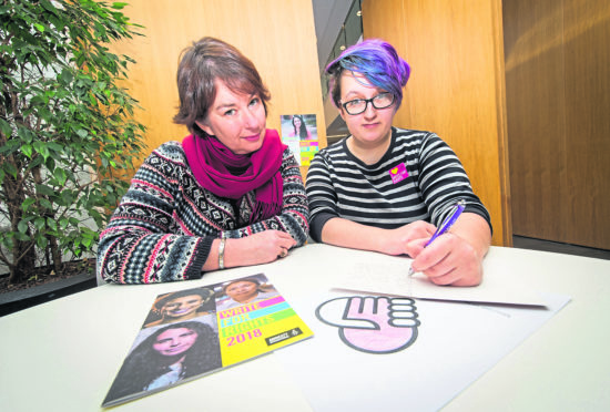 Katy O'Connor with Joanna Cannon.