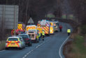 The incident at the Fochabers junction road turning down towards Spey Bay.