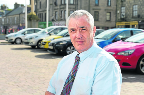 Brian Topping at Saltoun Square car park in Fraserburgh.