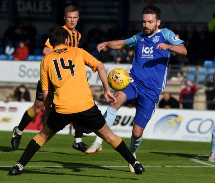 Ryan Dow is on loan at Peterhead until January.