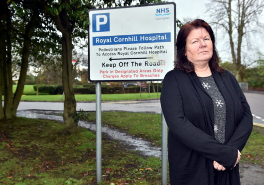 Mhairi Leslie was a physio at Cornhill and was appalled at the conditions when she was recently treated for depression there. (Picture by Scott Baxter)