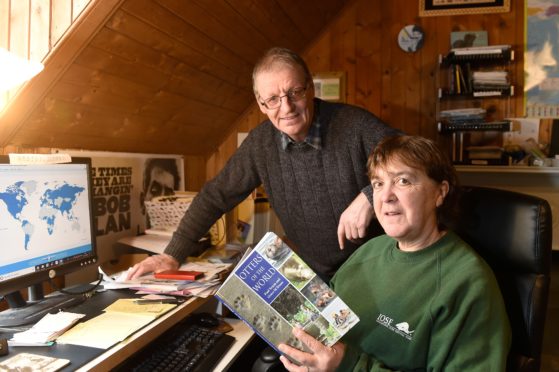 Paul and Grace Oxton of the International Otter Survival Fund based in Broadford, Skye but working around the world. Picture by Sandy McCook