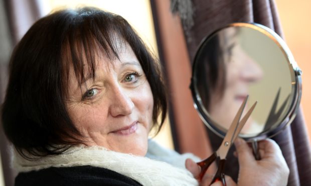 Audrey McKay is to Brave the Shave in aid of her cancer stricken friend. Picture by Sandy McCook