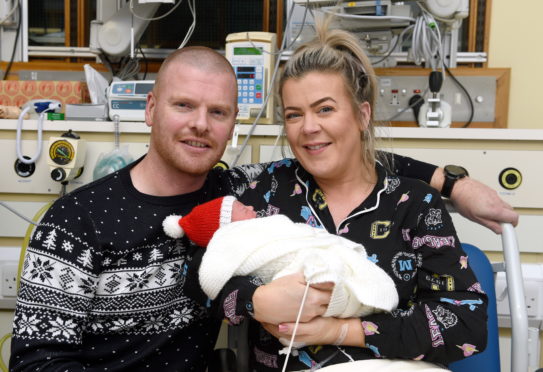 Greig and Coleen Pirie with new daughter Lexi Rose.