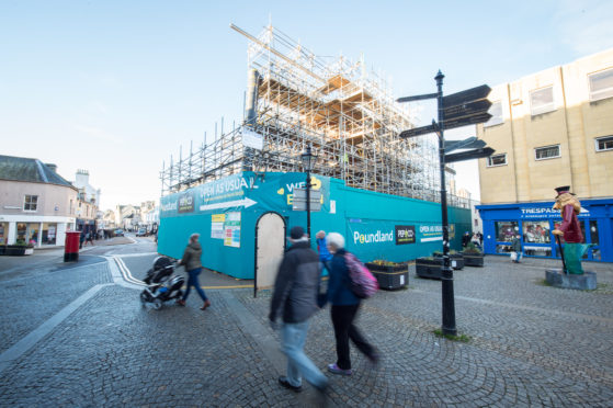 Repairs to the Poundland building are expected to continue until 2020.