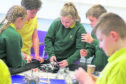 Tess's Technicians from Auldearn Primary School taking part in the competition.