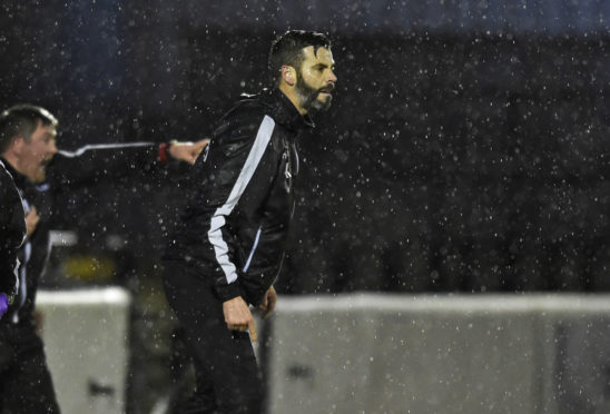 Ross County co-manager Stuart Kettlewell on the touchline