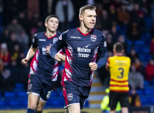 Ross County striker Billy Mckay.