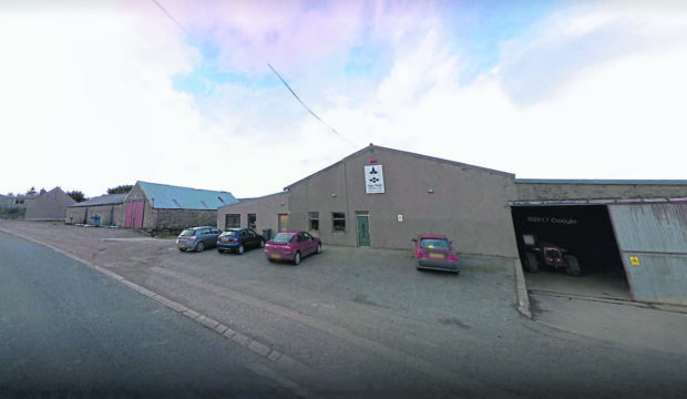 An employee was hospitalised following the incident last year at Easter Cushnie Farm at Gamrie in Banff.