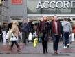 Shoppers outside the Bon Accord centre on Schoolhill.