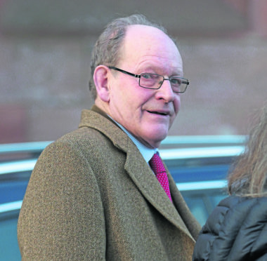 Richard Harrington leaving Inverness Sheriff Court.